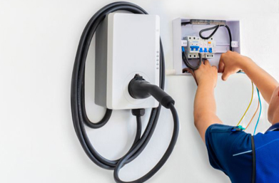 Installation borne electrique