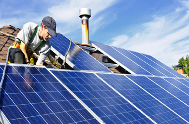 Installation de panneaux solaires2